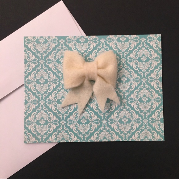 HANDMADE 5 Pack Blank 3D Bow Cards - Any Occassion - Picture 2 of 4